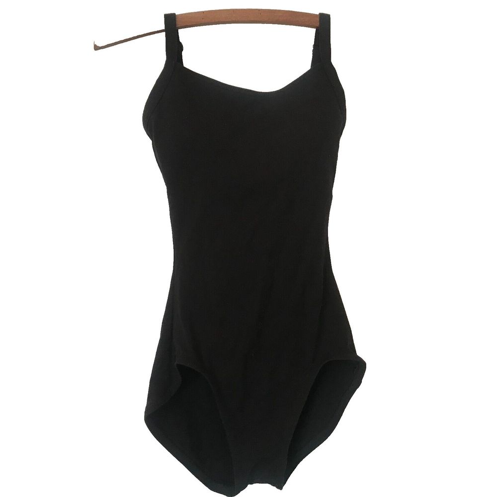 New! “Capezio” Women’s #CC10 Black Camisole “Bratek”Dance Leotard xs